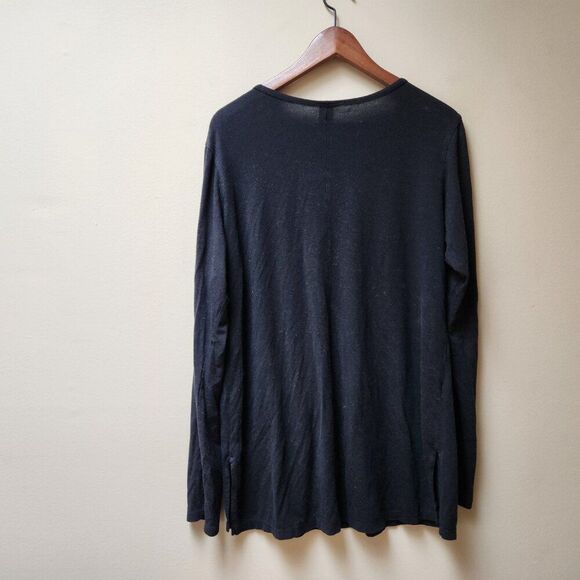 Smash + Tess black long sleeve shirt / M - Picture 3 of 3